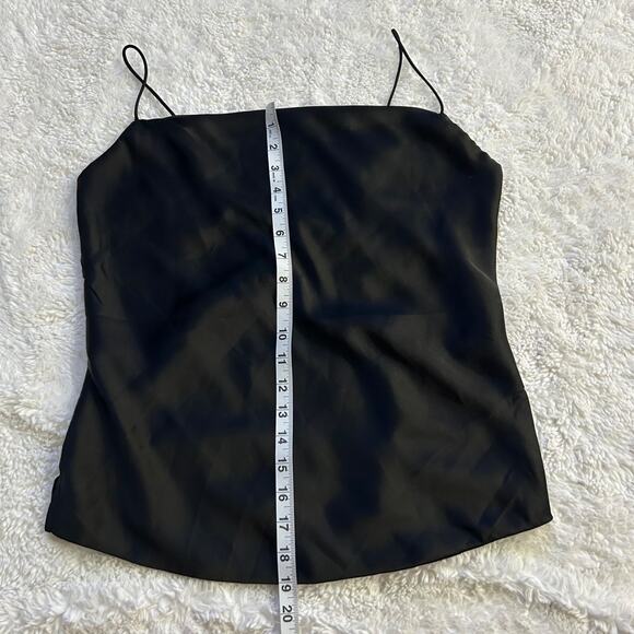 ABERCROMBIE & FITCH, Women's M, Black Cami Top, Satin Look Polyester, NWT - Picture 4 of 7